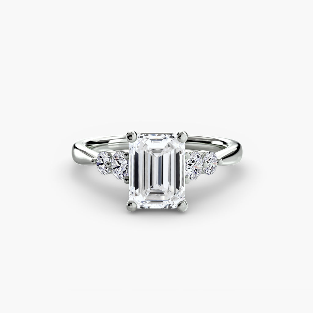 Solitaire with Shoulder Accents 2