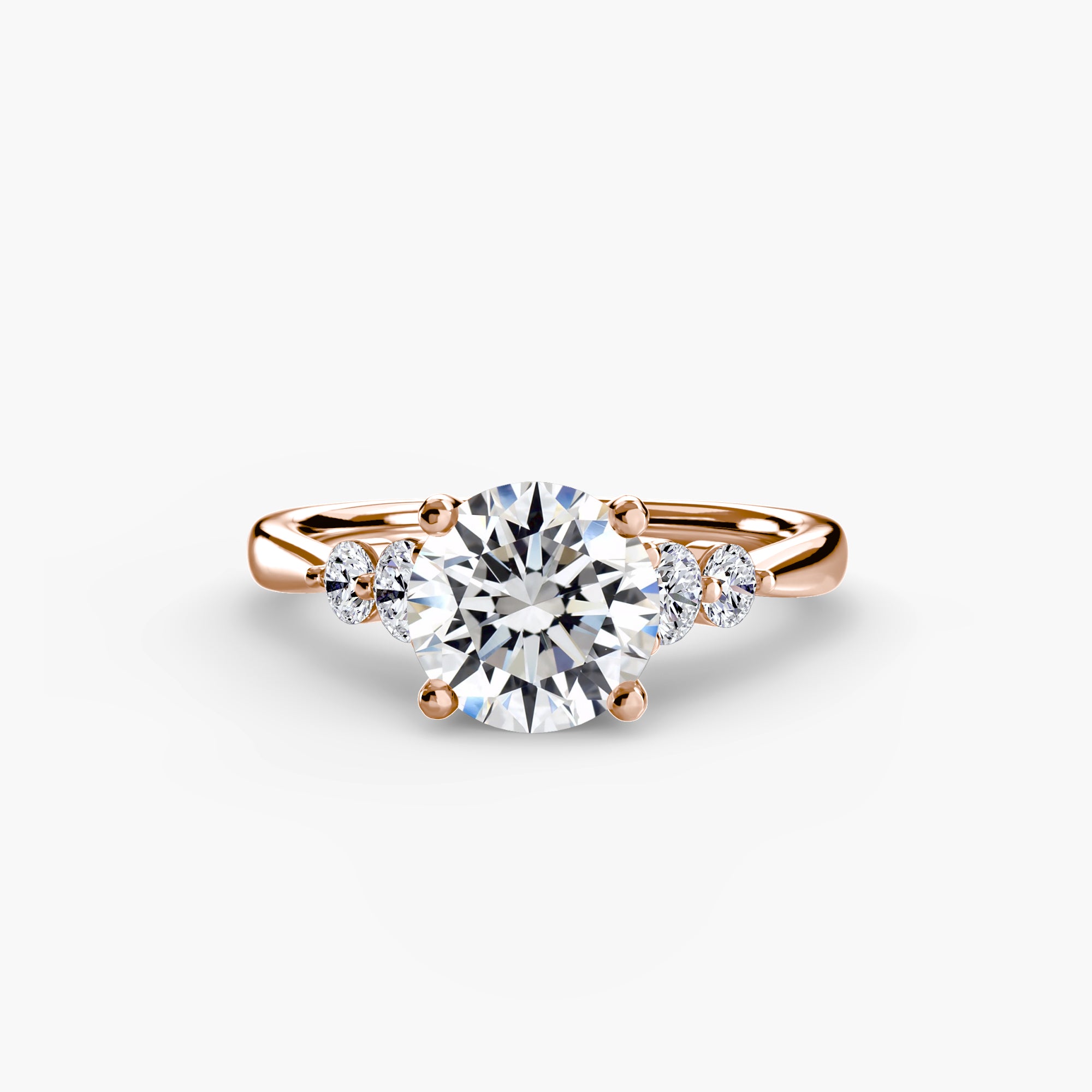 Solitaire with Shoulder Accents 2