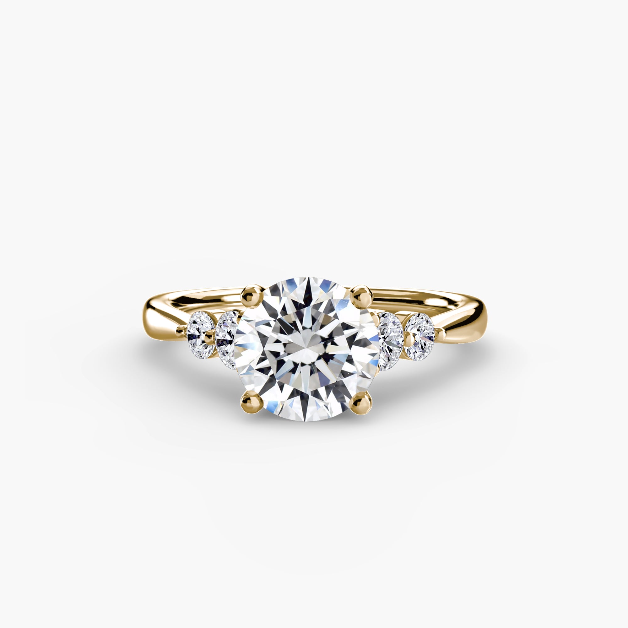 Solitaire with Shoulder Accents 2